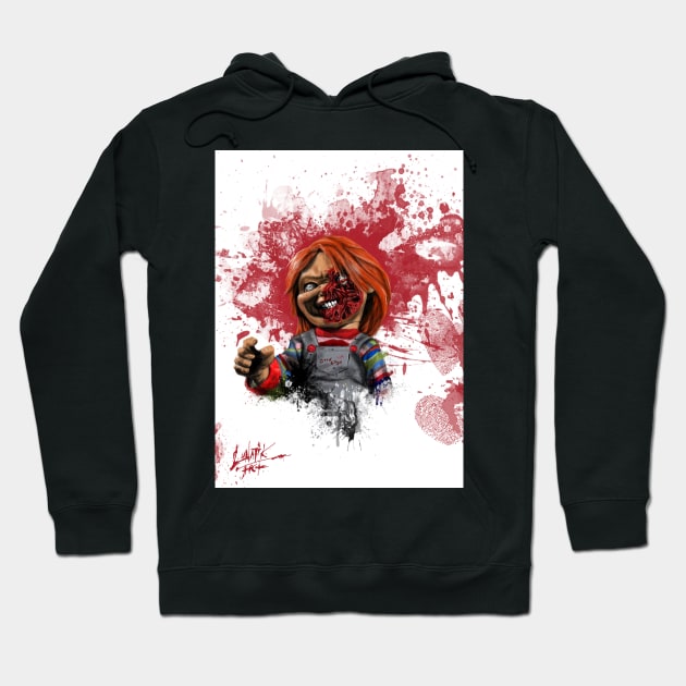 Evil Chucky Hoodie by Art Of Lunatik